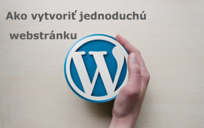 Ako vytvoriť jednoduchú webstránku